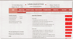 Desktop Screenshot of lasallechurchofchrist.org